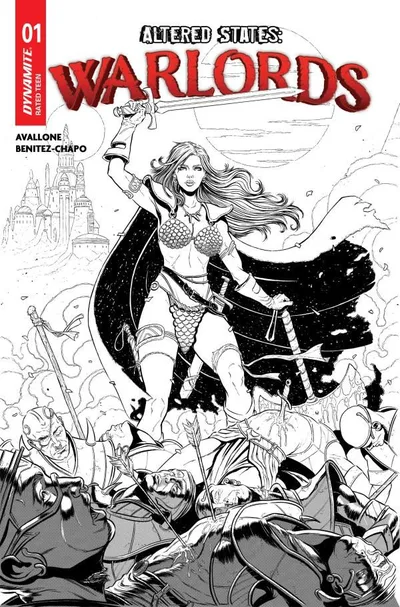 Cover of Cover K 1:15 Mariano Benitez Chapo Black & White Variant