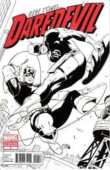 Cover of 2nd Printing Paolo Rivera B&W Variant