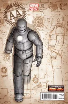 Cover of John Tyler Christopher Incentive Many Armors of Iron Man Variant (1:20)