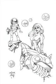 Cover of Joseph Michael Linsner Incentive Line Art Variant (1:25)