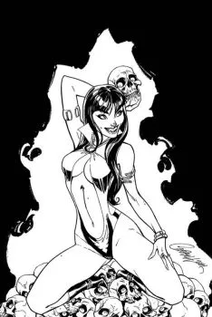 Cover of Cover R J. Scott Campbell  Incentive B&W Virgin Variant (1:50)