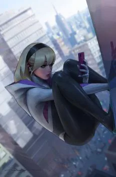 Cover of Frankie's Comics Exclusive Jeehyung Lee Spider-gwen Virgin Variant