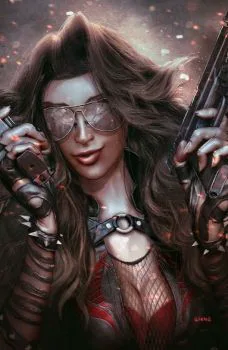 Cover of KRS Comics Baroness Black Leather Variant By John Giang