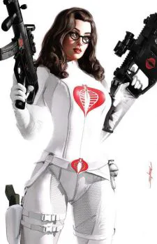 Cover of Mike Mayhew "Baroness In White Snowgear" East Side Comics Retailer Exclusive Variant Cover B