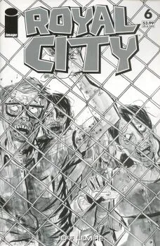Cover of Walking Dead #16 Tribute B&W Cover