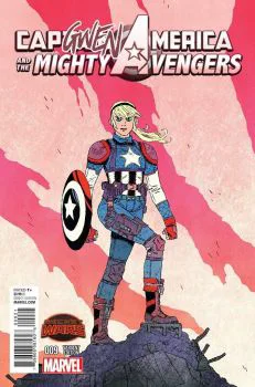 Cover of Jake Wyatt Capgwen America Variant Cover