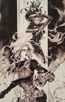 Cover of Kael Ngu Comics Market Street Retailer Exclusive B&W Virgin Variant Cover B