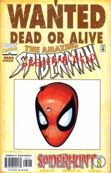 Cover of Direct Edition, 'Wanted Dead Or Alive' Variant Cover