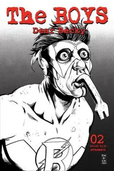 Cover of Darick Robertson B&W Variant