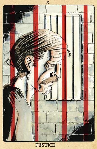 Cover of Cover D 1:10 Jeff Lemire Tarot Card Virgin Variant