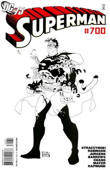 Cover of Cover D Eduardo Risso DC 75th Anniversary Variant Black And White Cover