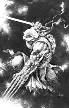 Cover of Alan Quah Frankie's Comics Retailer Exclusive B&W Virgin Variant Cover B