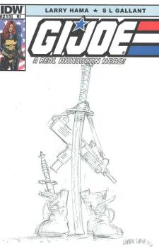 Cover of Larry Hama 1:10 Retailer Incentive Sketch Cover
