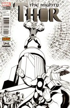Cover of Cover R Stan Lee Box Exclusive B&W variant cover