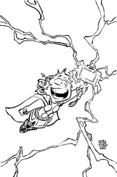 Cover of Skottie Young Incentive Big Marvel Sketch Virgin Variant (1:50)