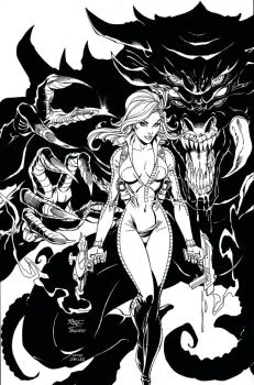 Cover of Cover V John Royle - Jim Lee Homage - B&W Virgin (1:11)