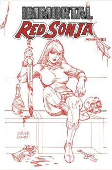 Cover of Cover N Joseph Michael Linsner Incentive Fiery Red Variant (1:10)