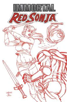 Cover of Cover P Joseph Michael Linsner Incentive Fiery Red Variant (1:10)
