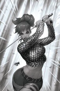 Cover of Cover Q David Nakayama Incentive B&W Virgin Variant (1:10)