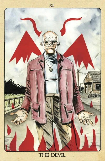Cover of Jeff Lemire Tarot Card Incentive Virgin Variant (1:10)