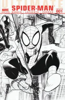 Cover of David LaFuente Three Per Store B&W Variant