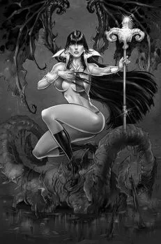 Cover of Cover Q 7 Copy FOC Incentive "Virgin" B&W Cover, by RB White