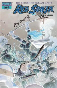 Cover of Cover G Frank Cho Blue Foil Negative Cover