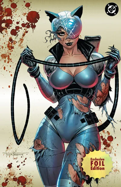Cover of Comic Traders Tyler Kirkham Gold Catwoman Foil Virgin Variant