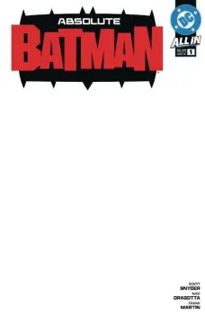 Cover of 4th Printing Blank Variant