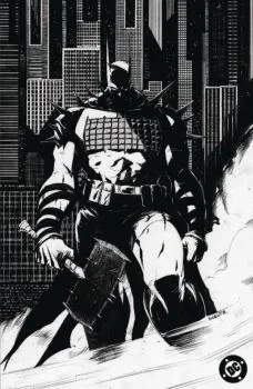 Cover of 4th Printing Nick Dragotta B&W Foil Variant