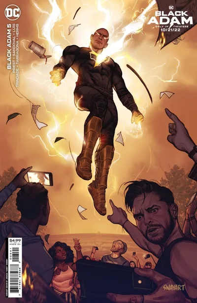 Cover of Joshua Sway Swaby Black Adam Movie Variant