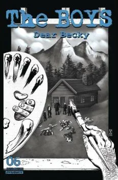 Cover of Darick Robertson B&W Variant