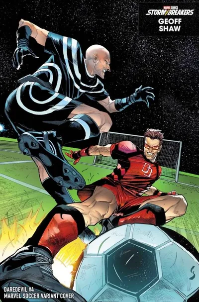 Cover of Geoff Shaw Marvel Soccer Variant