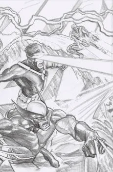 Cover of Alex Ross Incentive X-Men Connecting Sketch Variant (1:100)