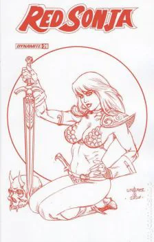 Cover of Cover N Incentive Joseph Michael Linsner Red & White Variant Cover