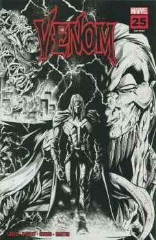 Cover of 3rd Printing Ryan Stegman 1:25 B&W Wraparound Variant