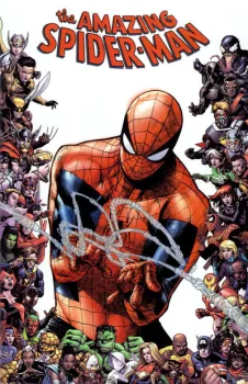 Cover of Humberto Ramos Marvel 80th Anniversary Frame Variant