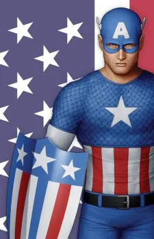 Cover of John Tyler Christopher Midtown Comics Retailer Exclusive Modern Captain America Virgin Variant Cover B