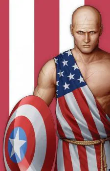 Cover of John Tyler Christopher Midtown Comics Retailer Exclusive Earth X Captain America Virgin Variant Cover F