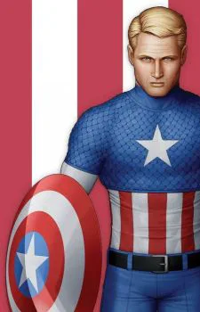 Cover of John Tyler Christopher Midtown Comics Retailer Exclusive Unmasked Modern Captain America Virgin Variant Cover H