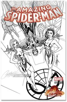 Cover of Cover N J. Scott Campbell Exclusive B&W Variant
