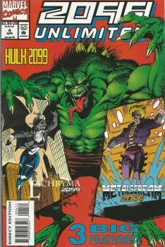 Cover of Hammer's Echo; Metalscream 2099; Lachryma 2099