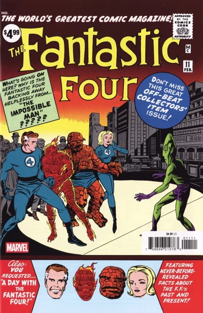 Cover of A Visit with the Fantastic Four; The Impossible Man
