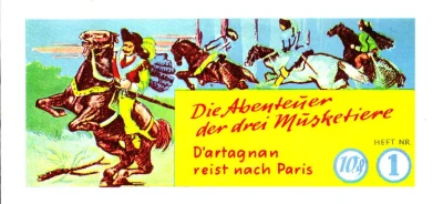 Cover of D'artagnan reist nach Paris