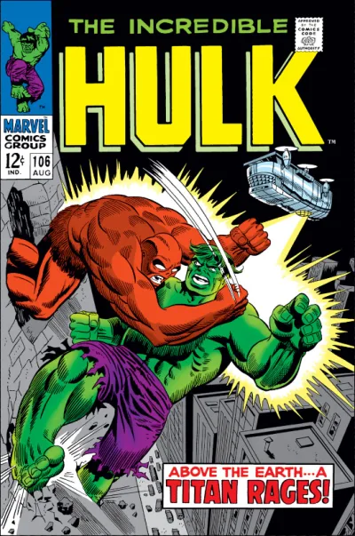 Cover of Above the Earth...a Titan Rages!