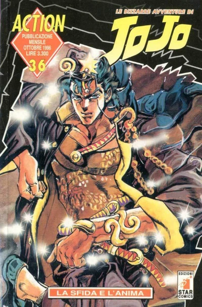 Cover of Le bizzarre avventure di JoJo 36: La sfida e l'anima