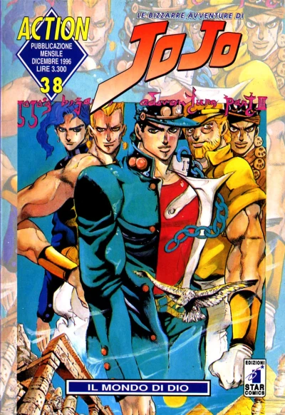 Cover of Le bizzarre avventure di JoJo 38: Il mondo di dio