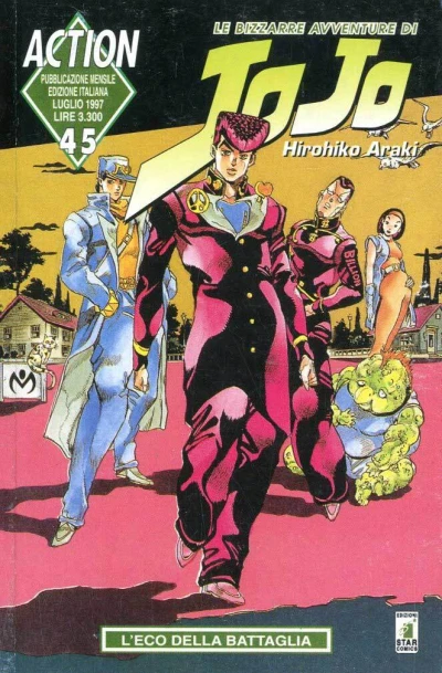 Cover of Le bizzarre avventure di JoJo 45: L'eco della battaglia