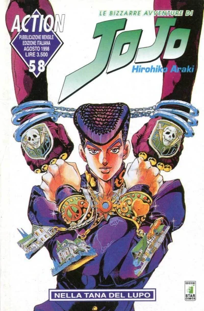 Cover of Le bizzarre avventure di JoJo 58: Nella tana del lupo