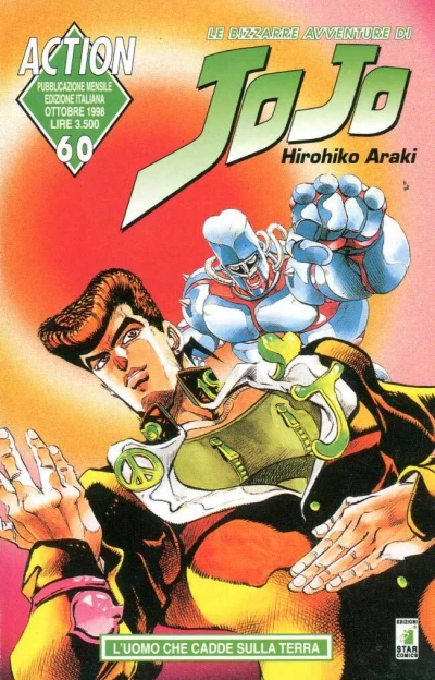 Cover of Le bizzarre avventure di JoJo 60: L'uomo che cadde sulla terra